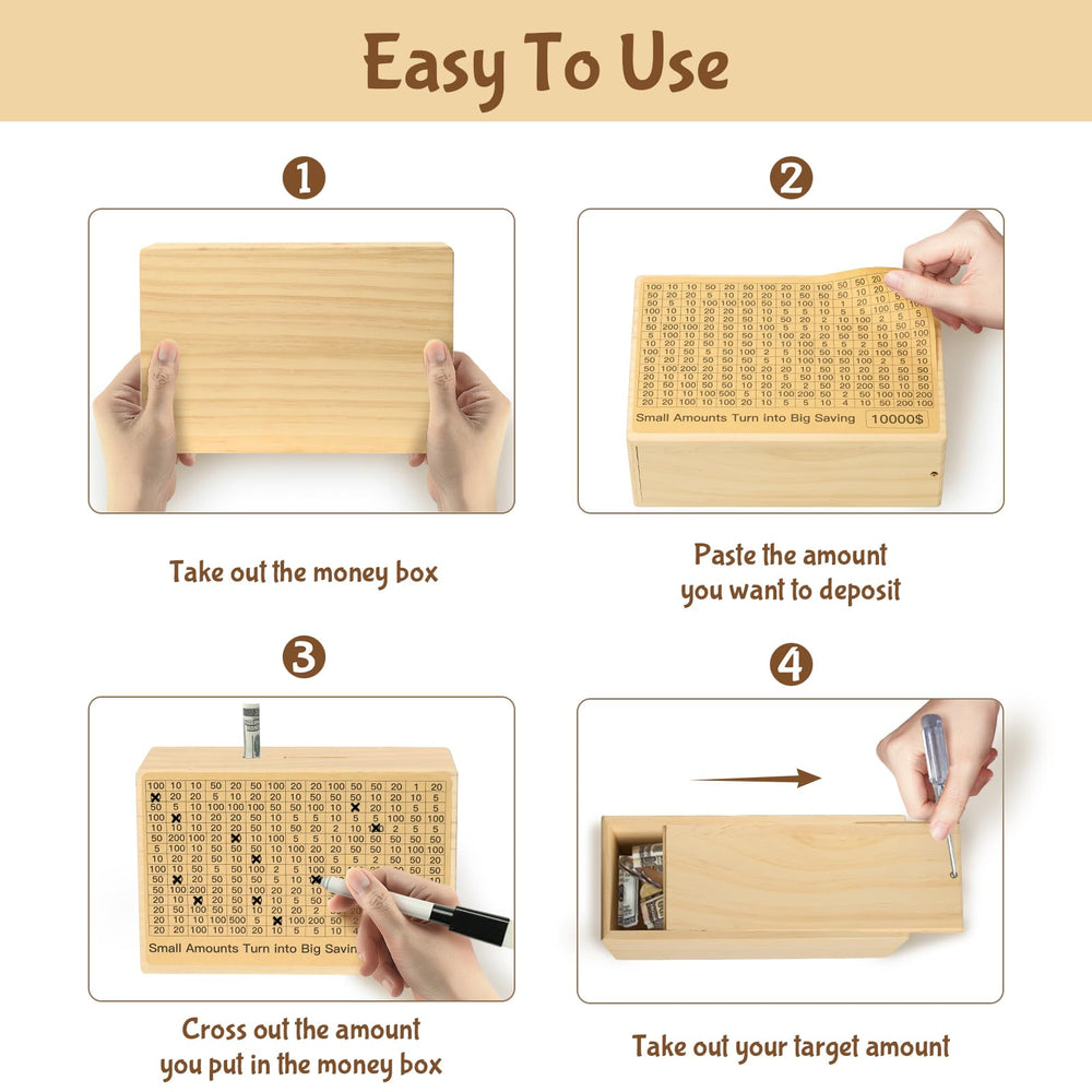 Bemaystar money-saving box with two blank targets for personalized savings dreams.