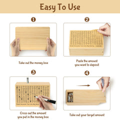 Bemaystar money-saving box with two blank targets for personalized savings dreams.
