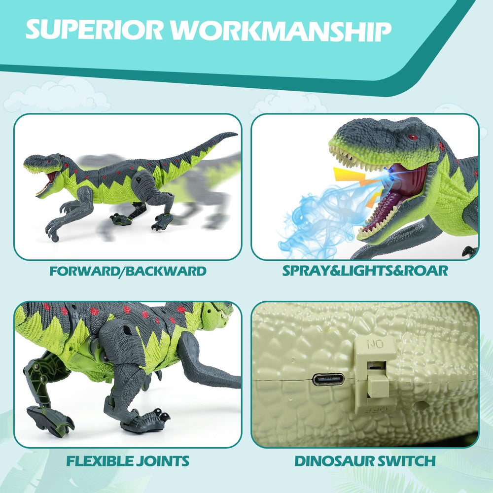 BEMITON dinosaur tail wag adds lifelike motion during play.