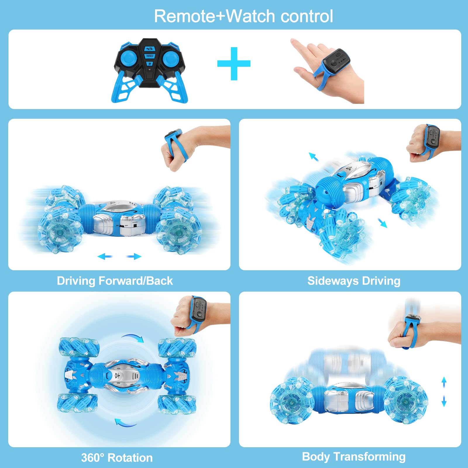 BEMITON gesture watch control demonstrates intuitive, hands-free steering.