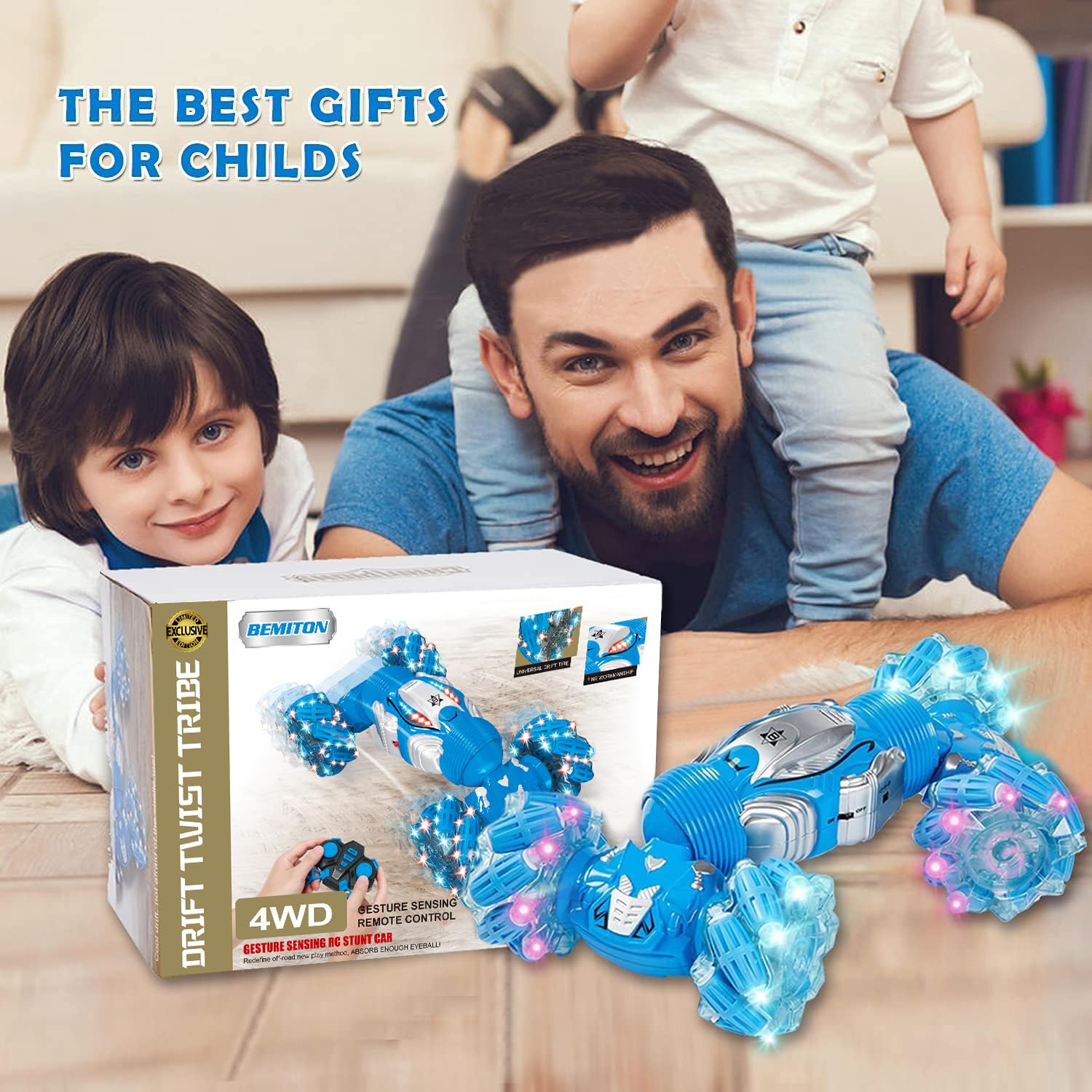 BEMITON two batteries extend playtime for longer sessions.
