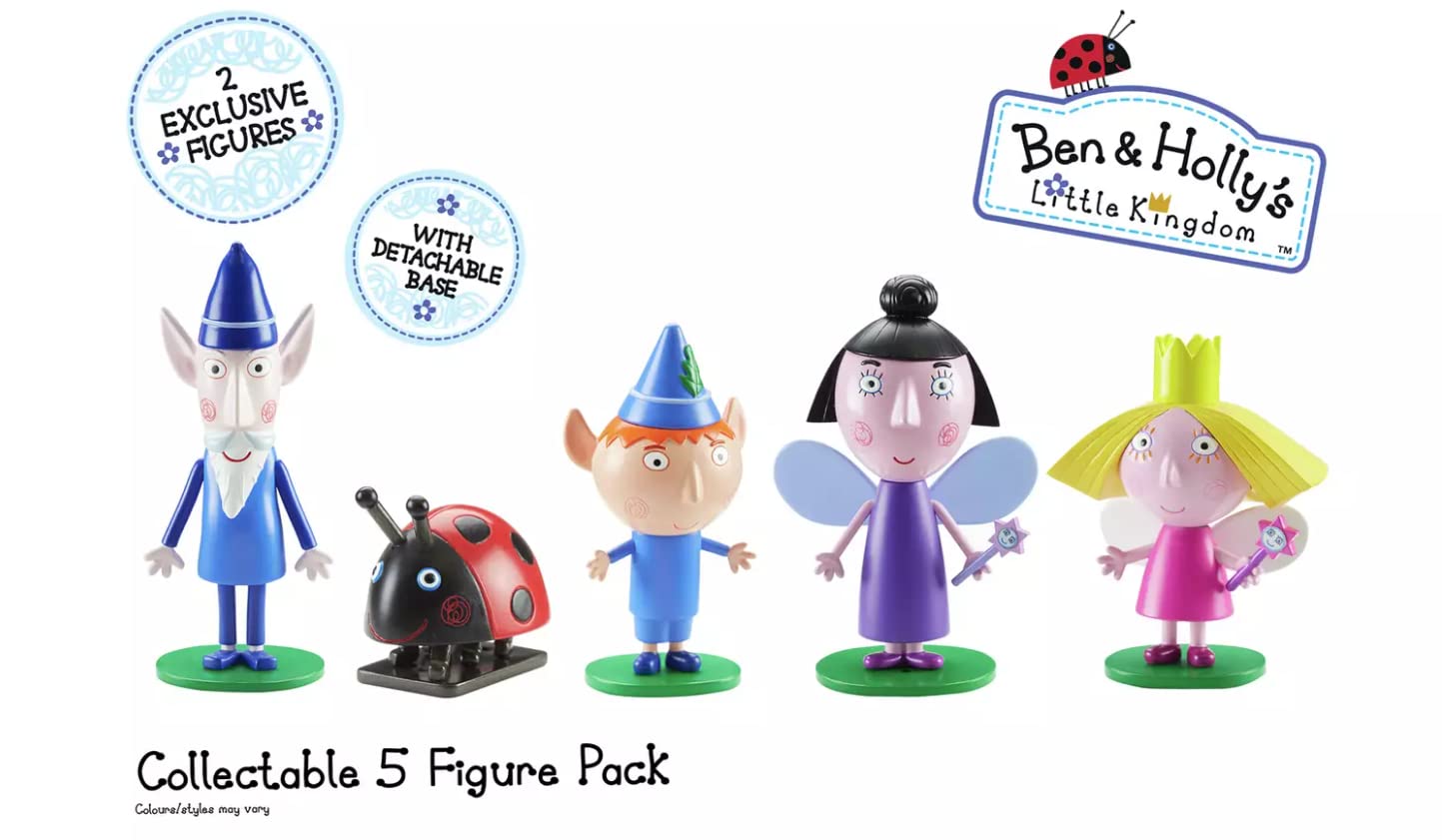 Ben & Holly collectible figures set for cooperative play with Little Kingdom vehicles.