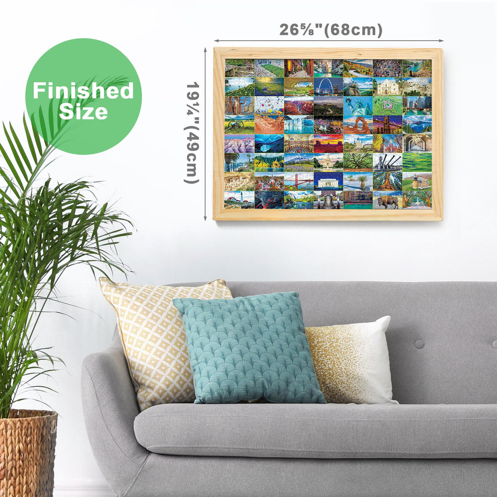 BenBen 1000-piece puzzle with Capitol Building Washington for educational, entertaining evenings