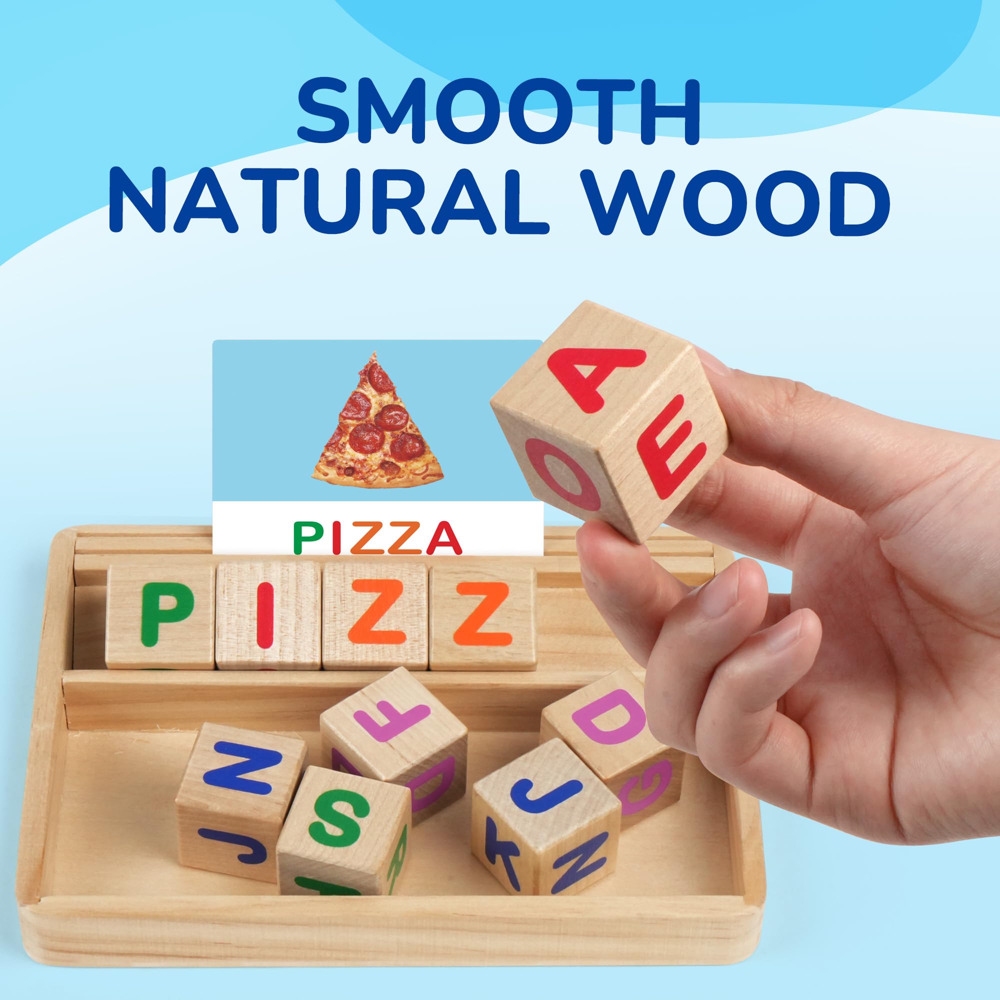 BenBen Level 2 cards showing image with word hidden for challenge