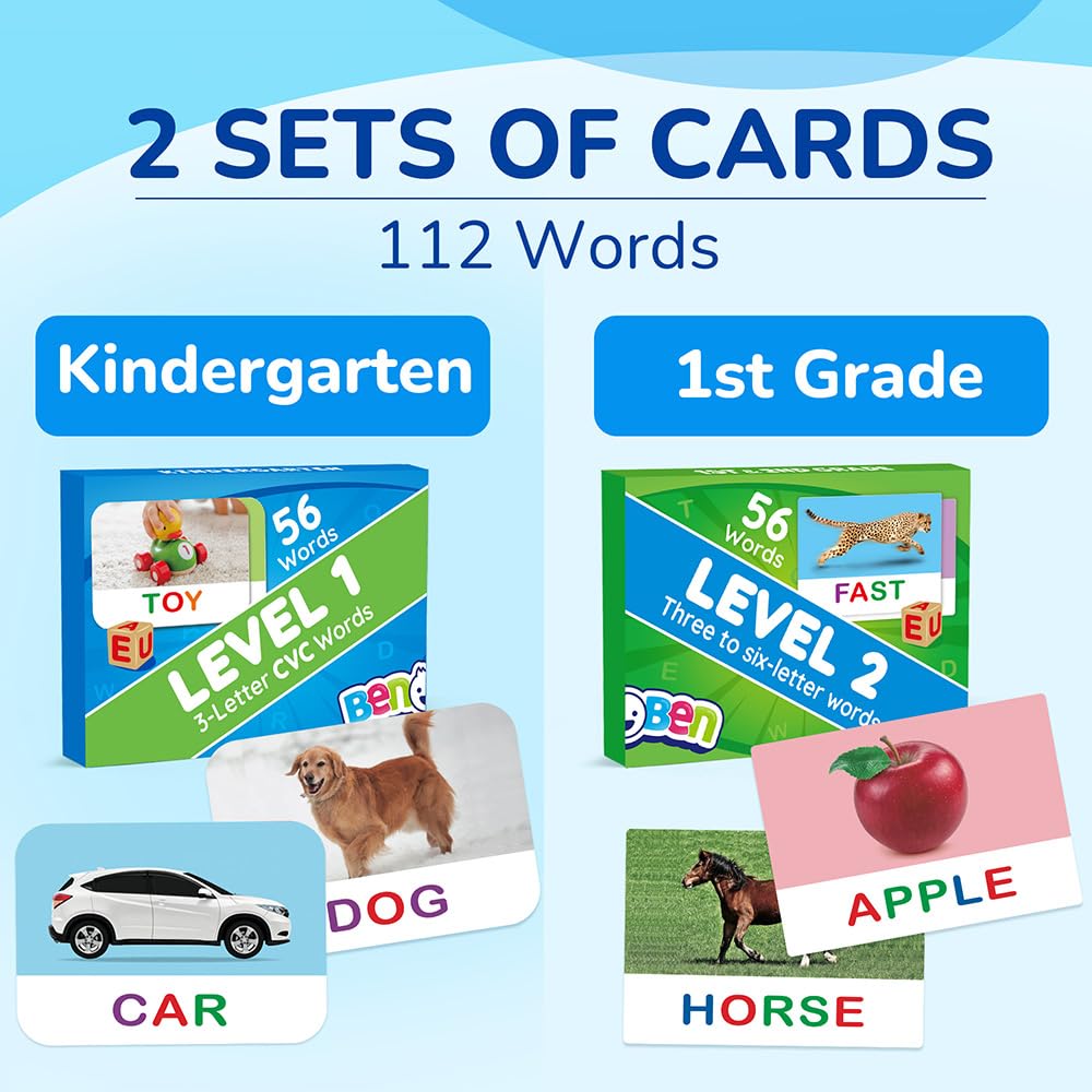 BenBen alphabet blocks in color-coded sets for word building