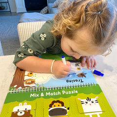 BenBen Busy Book durable, laminated cardstock for easy wipe-clean sessions