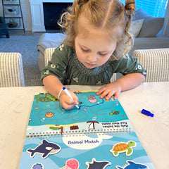 BenBen Busy Book tracing and writing page for fine motor skills