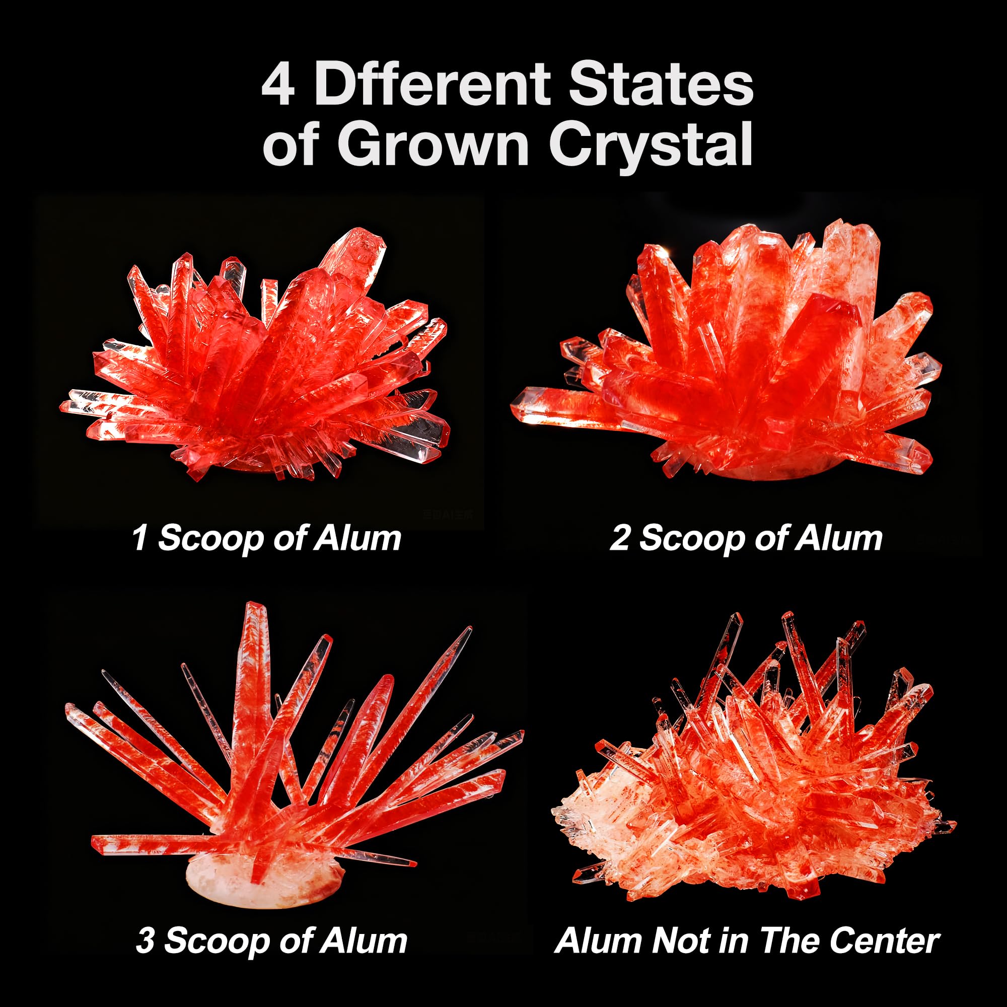 BenBen Crystal Growing Kit includes all tools for a smooth growth process and easy cleanup