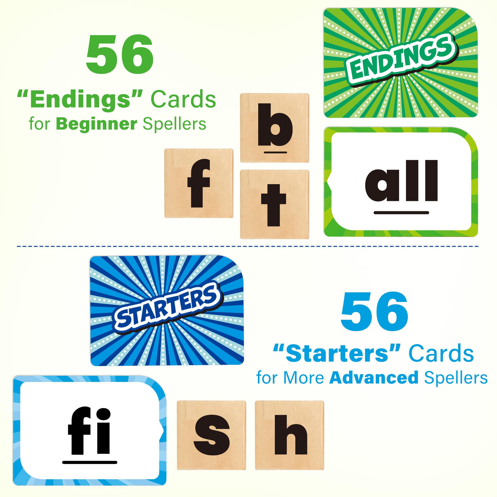 Durable laminated flash cards designed for long-lasting use in classrooms and homes.