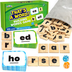BenBen Family Spelling Games 112 flash cards for quick, engaging word-building at home.