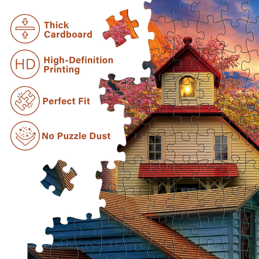BenBen Golden Retriever scene invites warm, family-friendly puzzle sessions.
