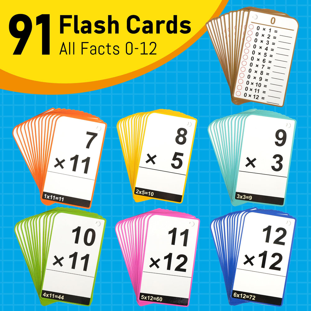 BenBen color coded by number cards for quick fact review