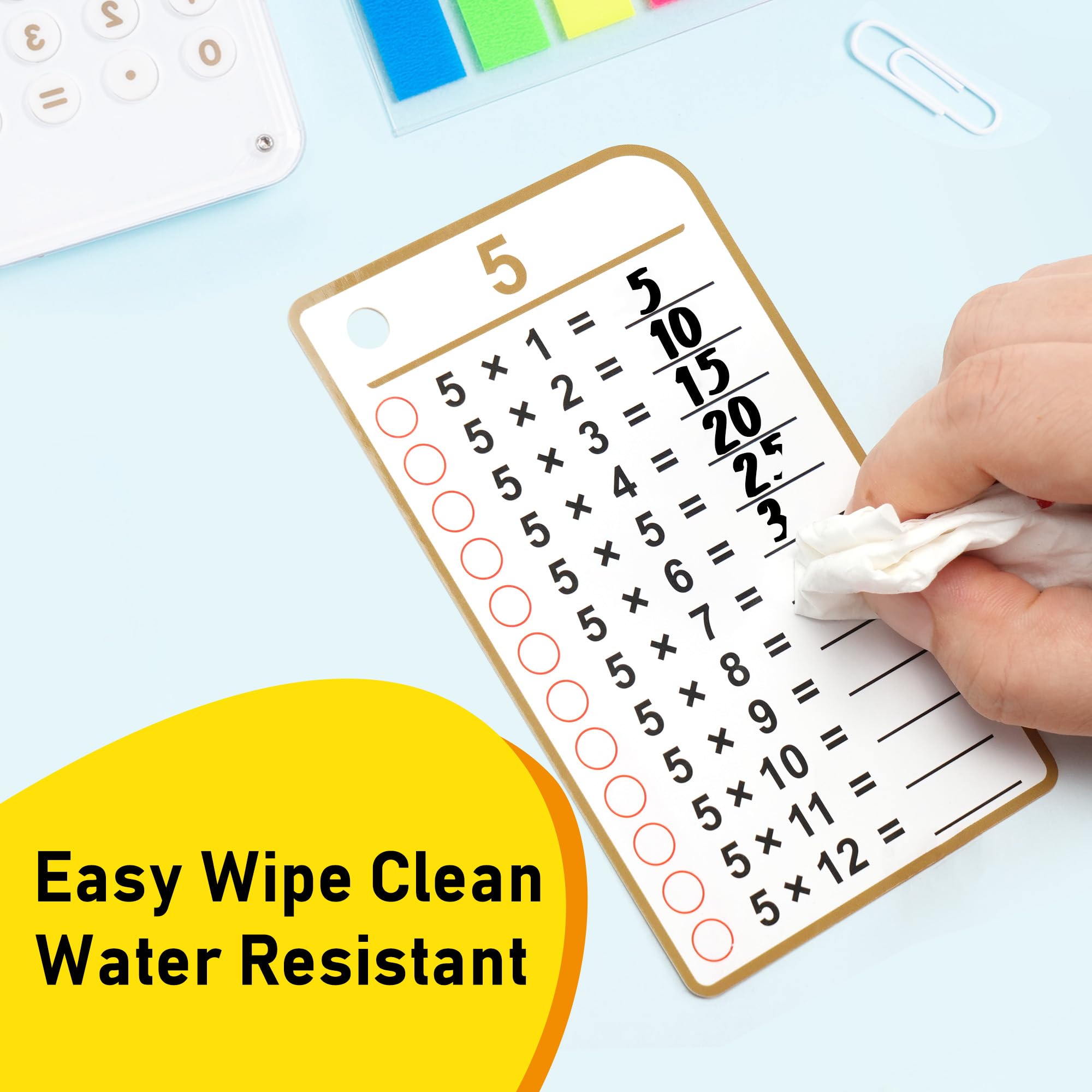 BenBen durable laminated flash cards withstand repeated use