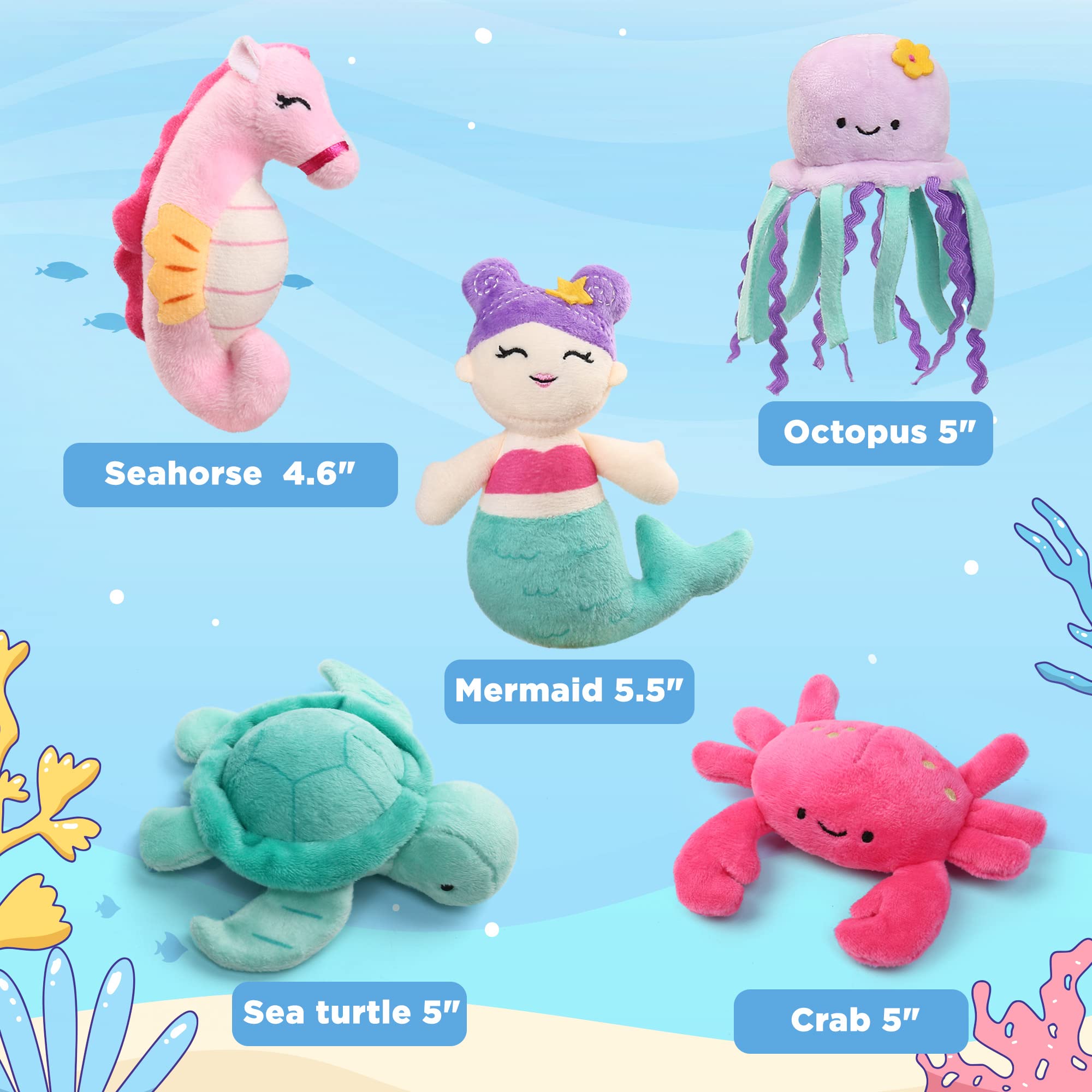 BenBen Sea Turtle plush with detailed shell design for imaginative sea scenes