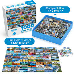 BenBen puzzle Yellowstone thermal scene invites calm patient problem solving