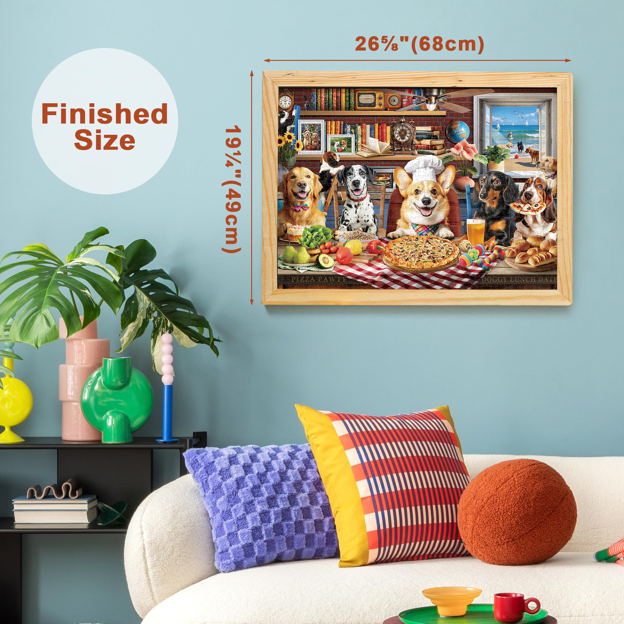 BenBen Dogs' Dinner Party closeup shows precise fit and color