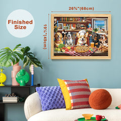 BenBen Dogs' Dinner Party closeup shows precise fit and color
