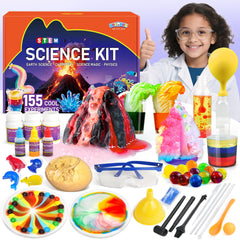 BenBen science kit volcano experiment showing a safe erupting reaction for curious minds.