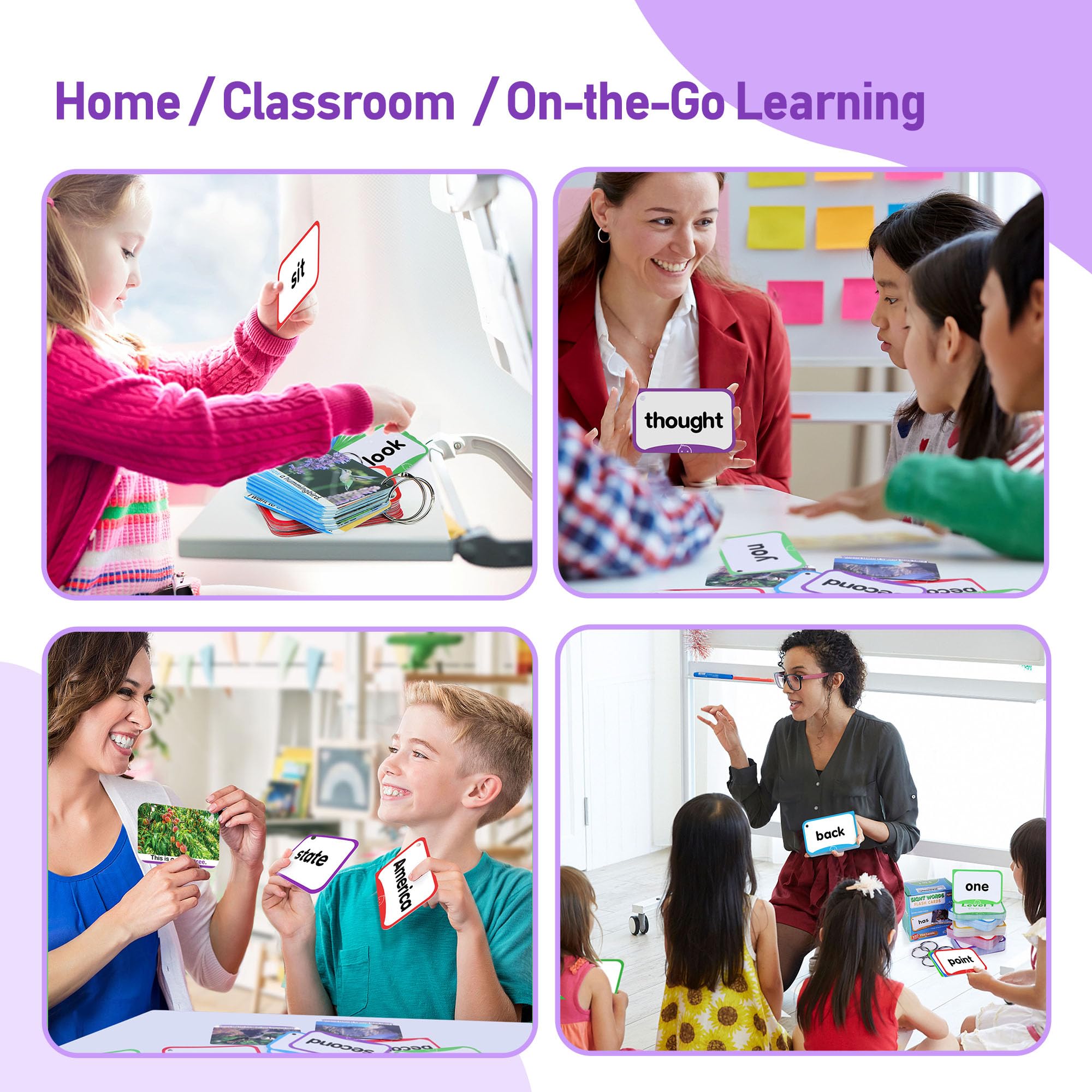 BenBen flash cards large size for small hands