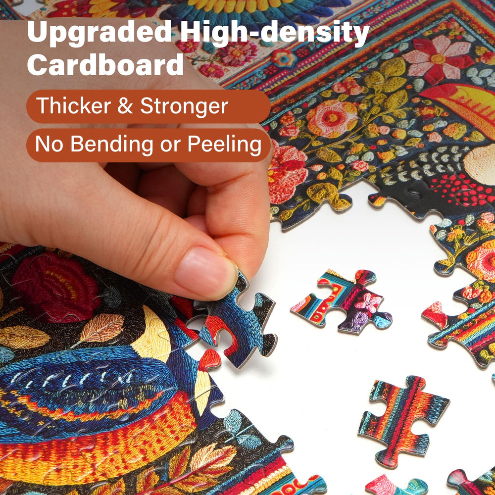 BenBen thick greyboard ensures durability and a snug puzzle fit