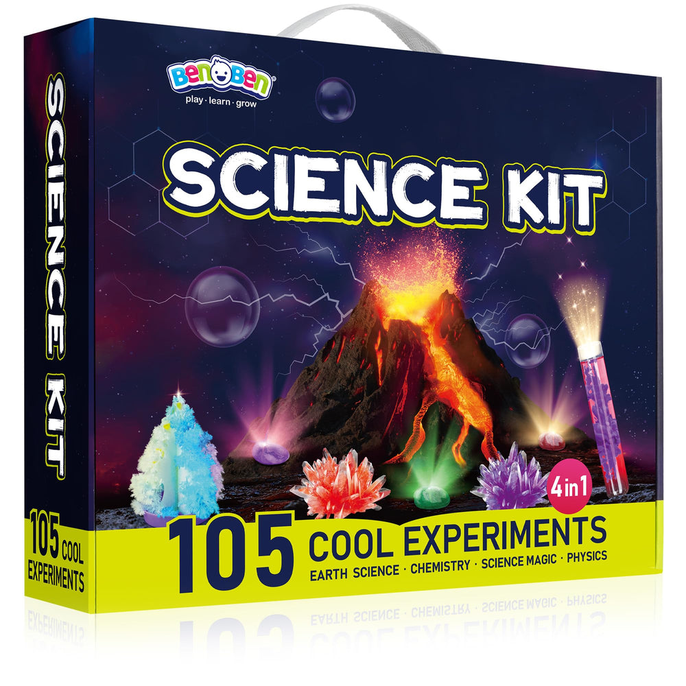 BenBen volcano kit eruption demonstrates hands-on science exploration.