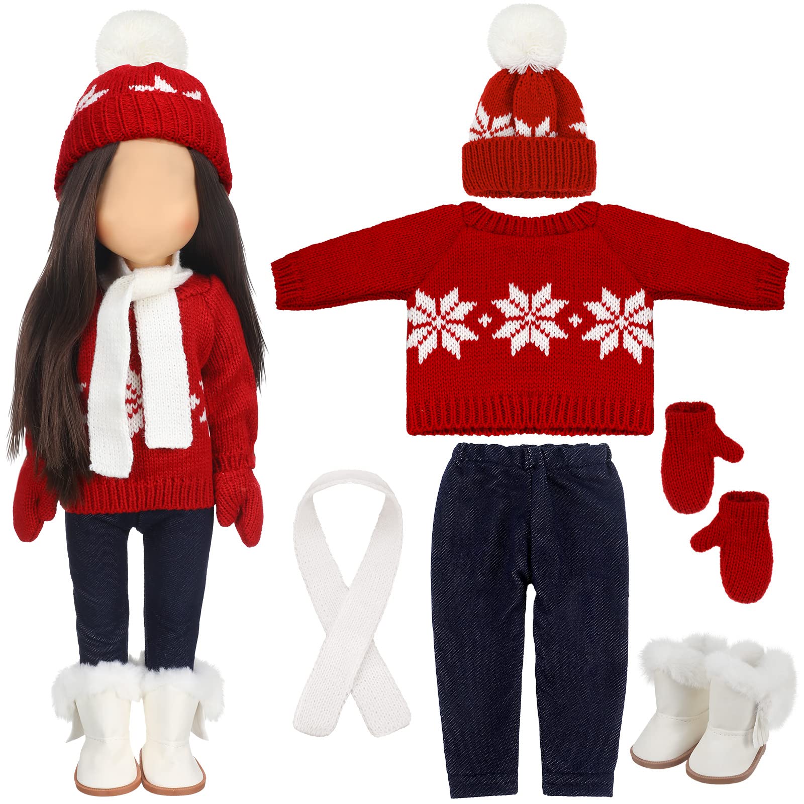 Bencailor 18-inch doll clothes set full outfit displayed for playtime