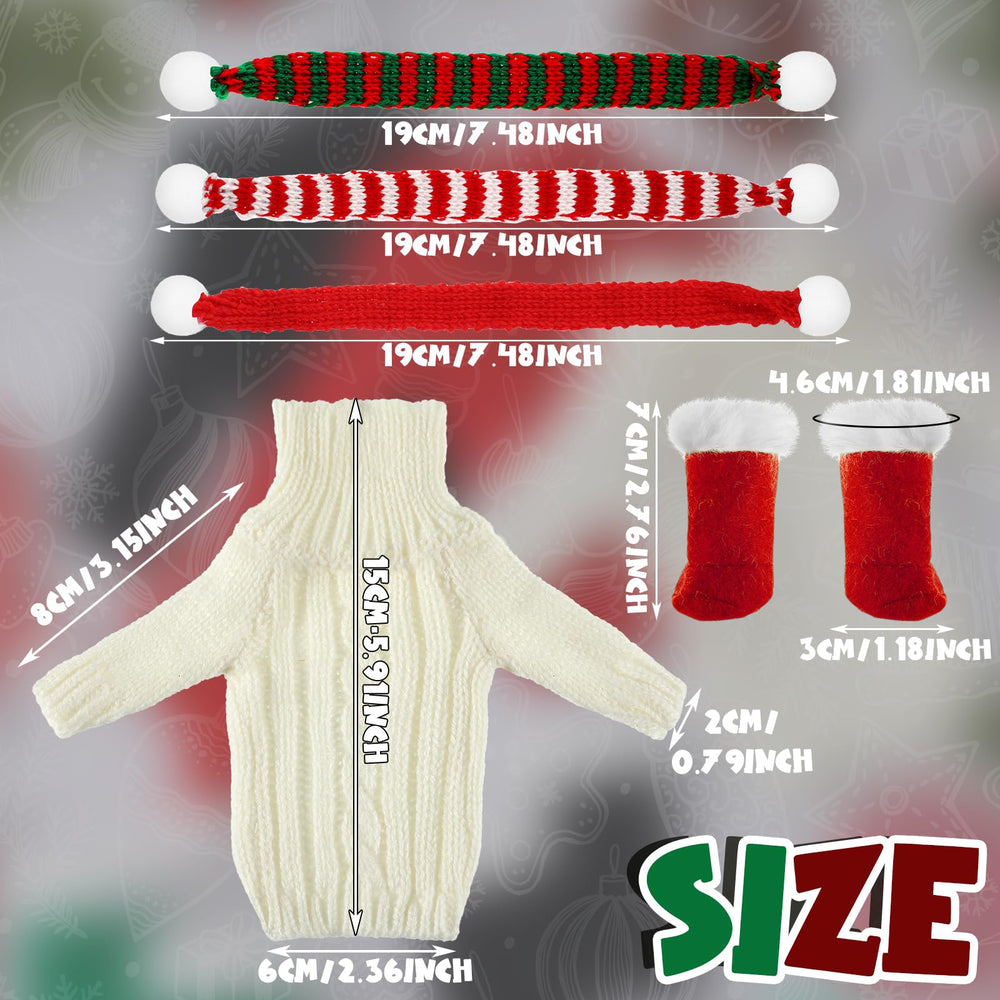 Bencailor mixed-color winter outfit set for versatile 11.5-inch doll styling
