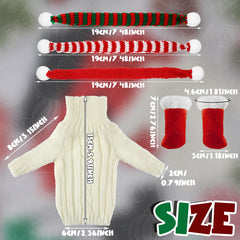 Bencailor mixed-color winter outfit set for versatile 11.5-inch doll styling