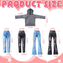 Bencailor 11.5-inch doll outfits bundle ideal for dress-up play and imaginative styling.