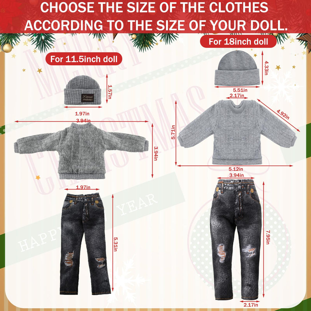 Bencailor winter shoes and hat kit for 18-inch dolls