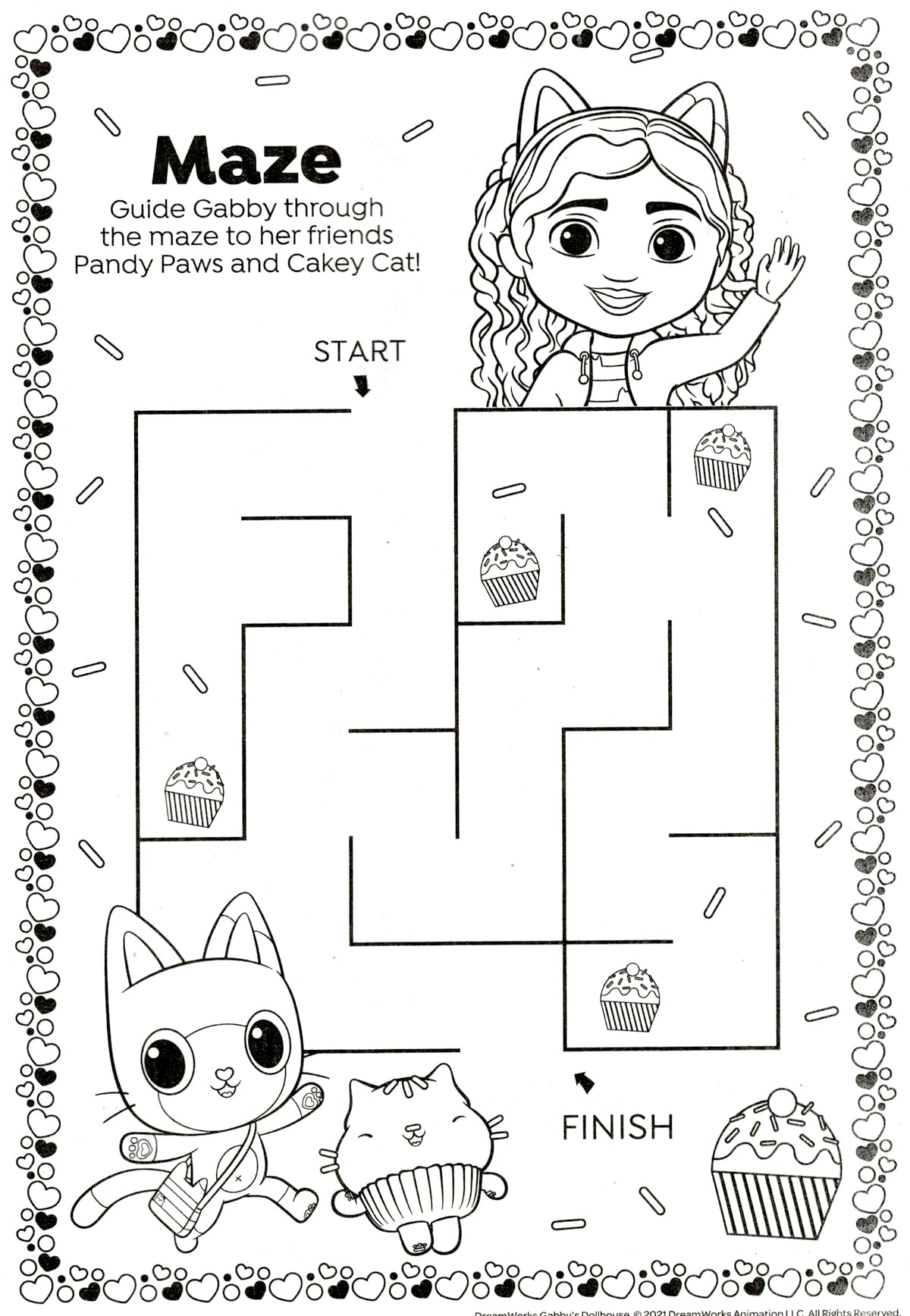 Bendon Gabby's Dollhouse travel activity kit for car trips and waits.