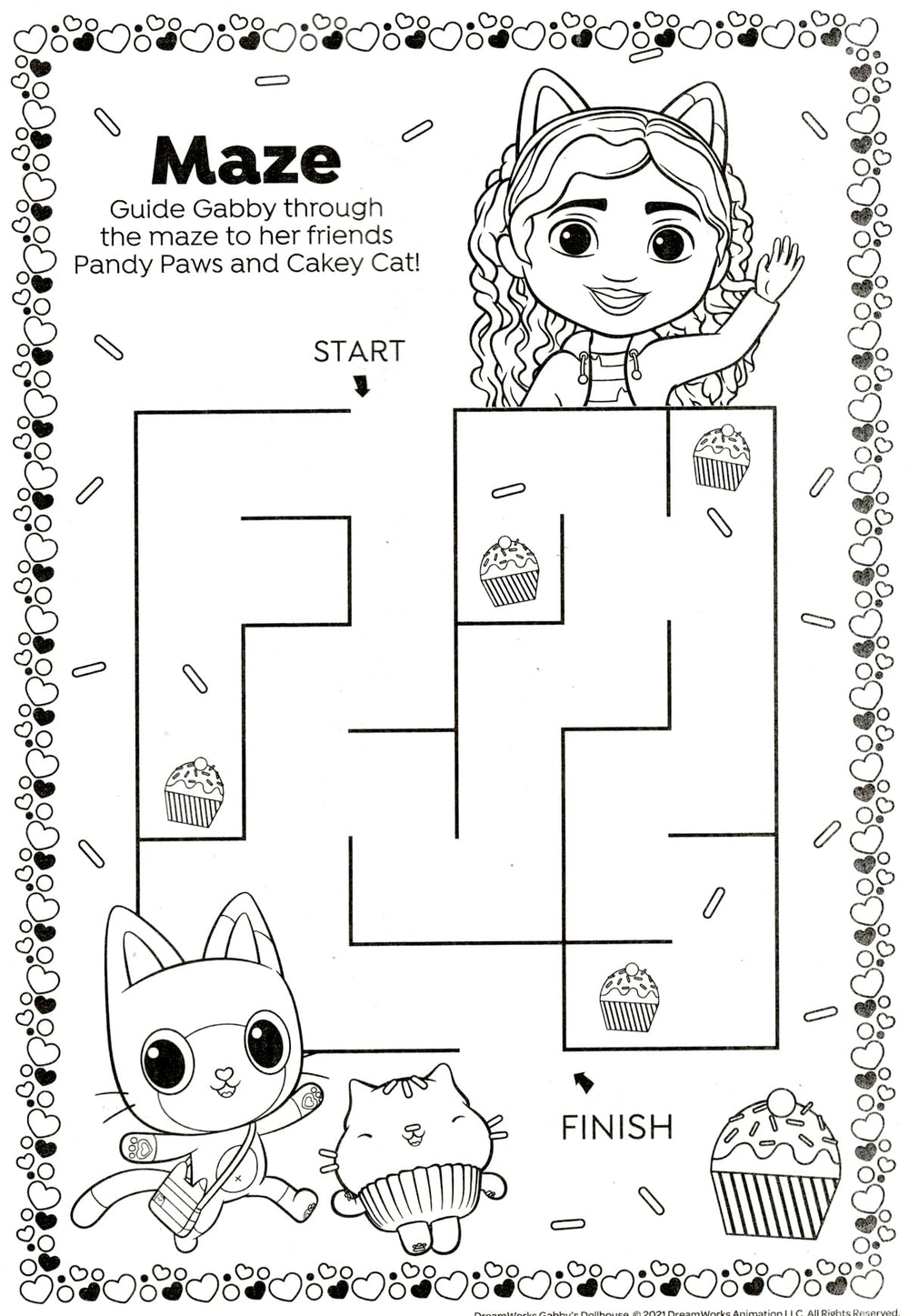 Bendon Gabby's Dollhouse travel activity kit for car trips and waits.