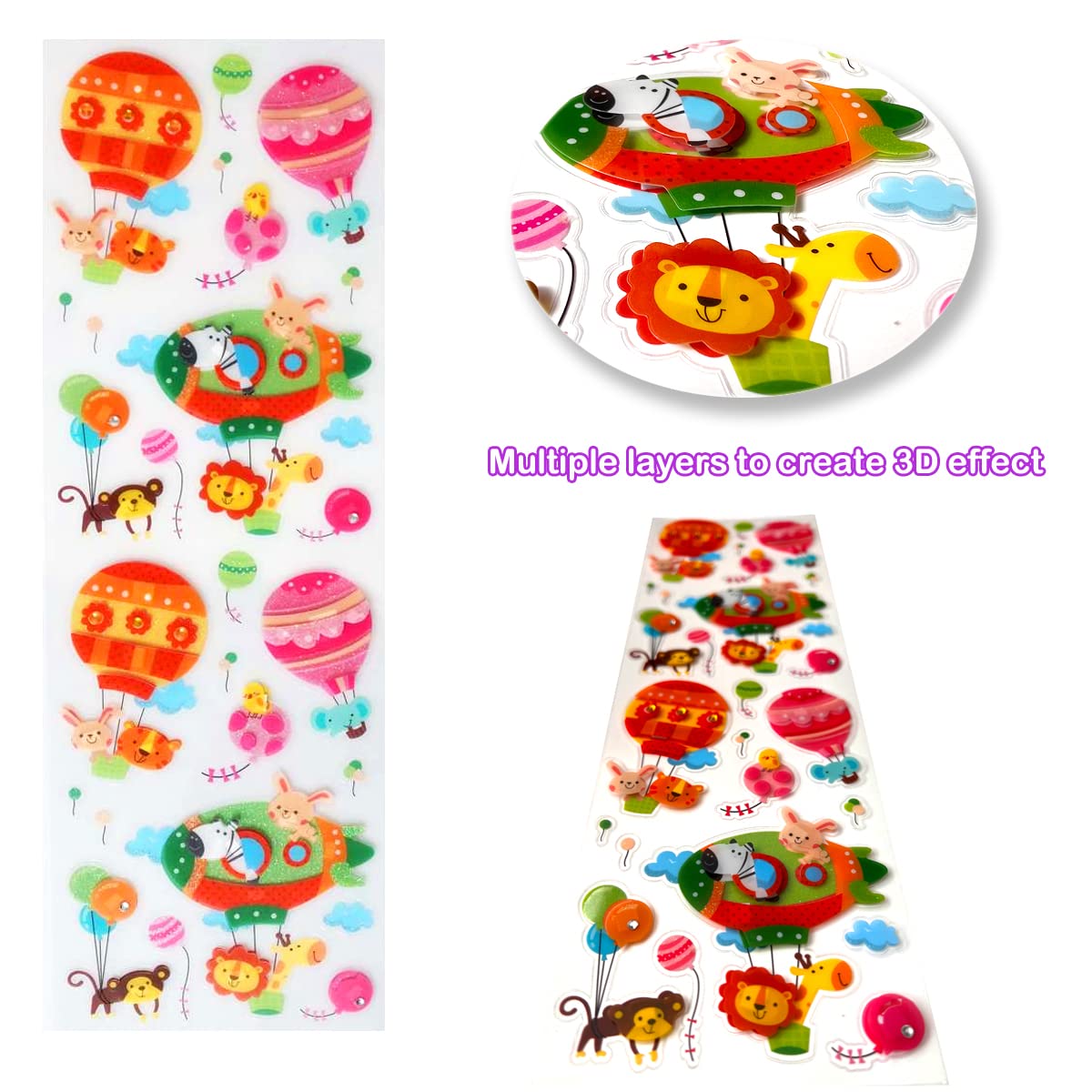 Bendon Gabby’s Dollhouse 3D air balloon stickers for dynamic scenes