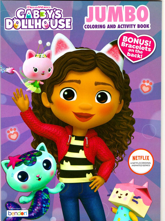 Bendon Gabby's Dollhouse Imagine Ink page offering mess-free coloring for quiet play.