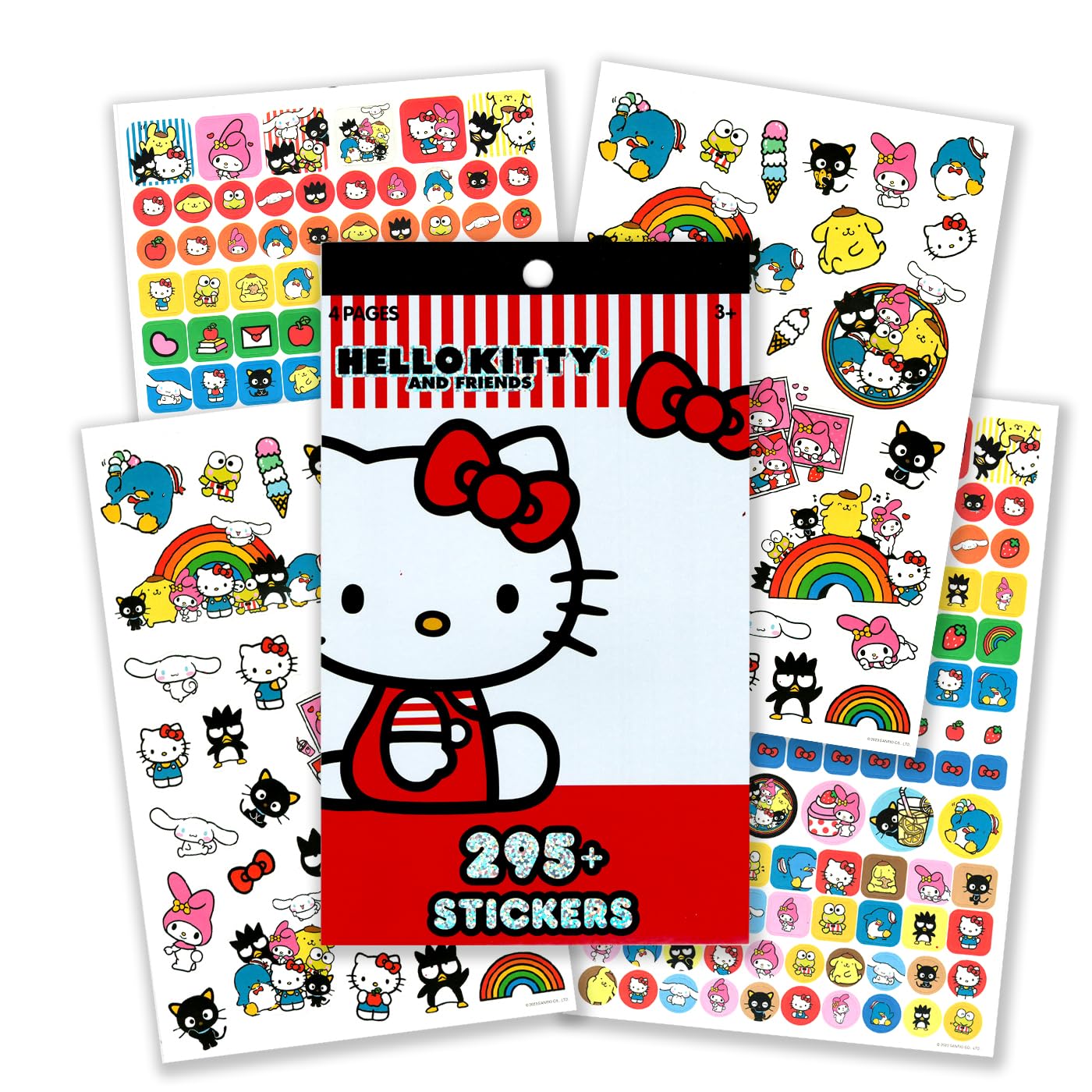 Bendon Hello Kitty bow pop fidget keychain for sensory play.