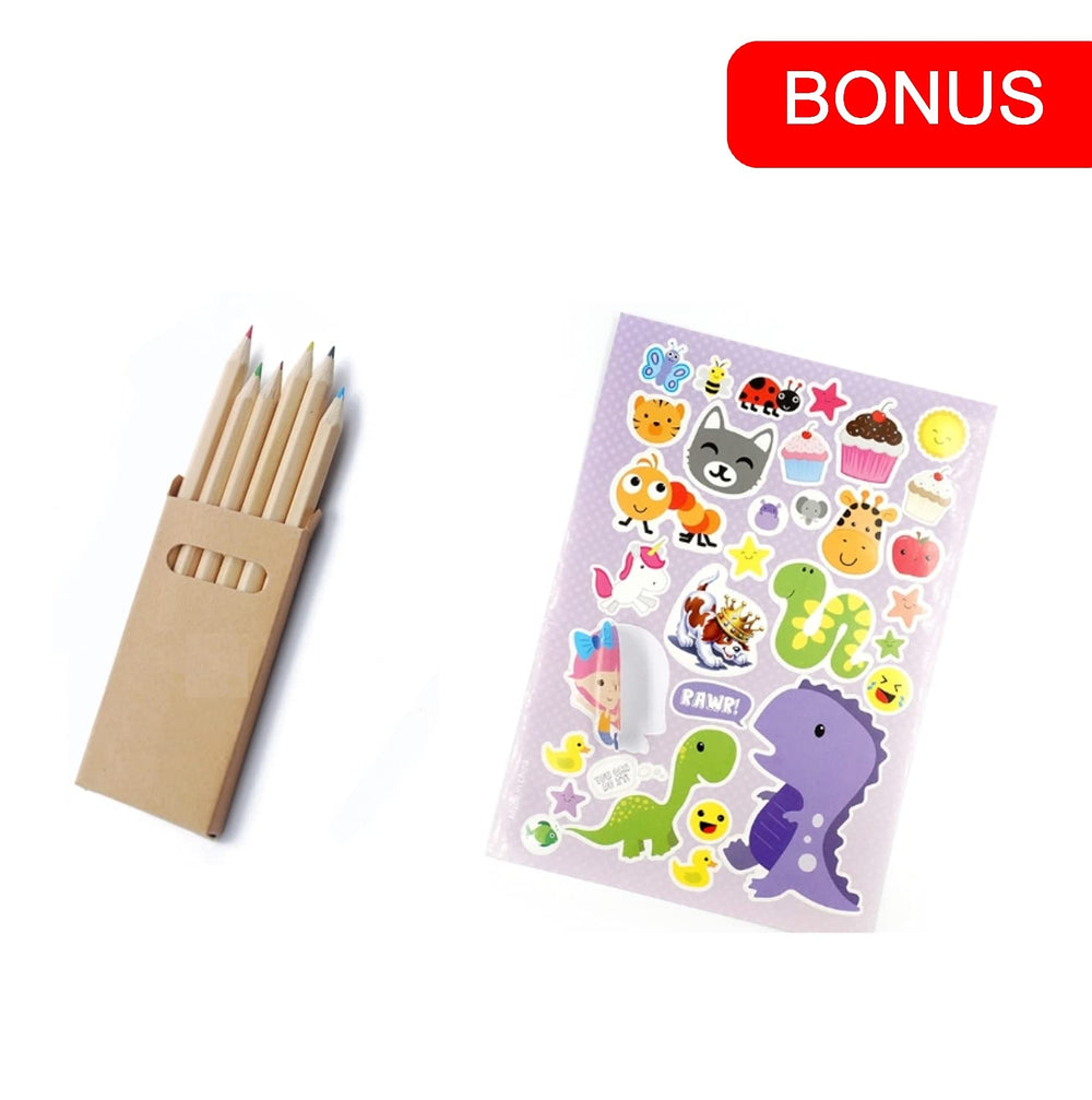 Bendon Imagine Ink marker visible for mess-free coloring on the go