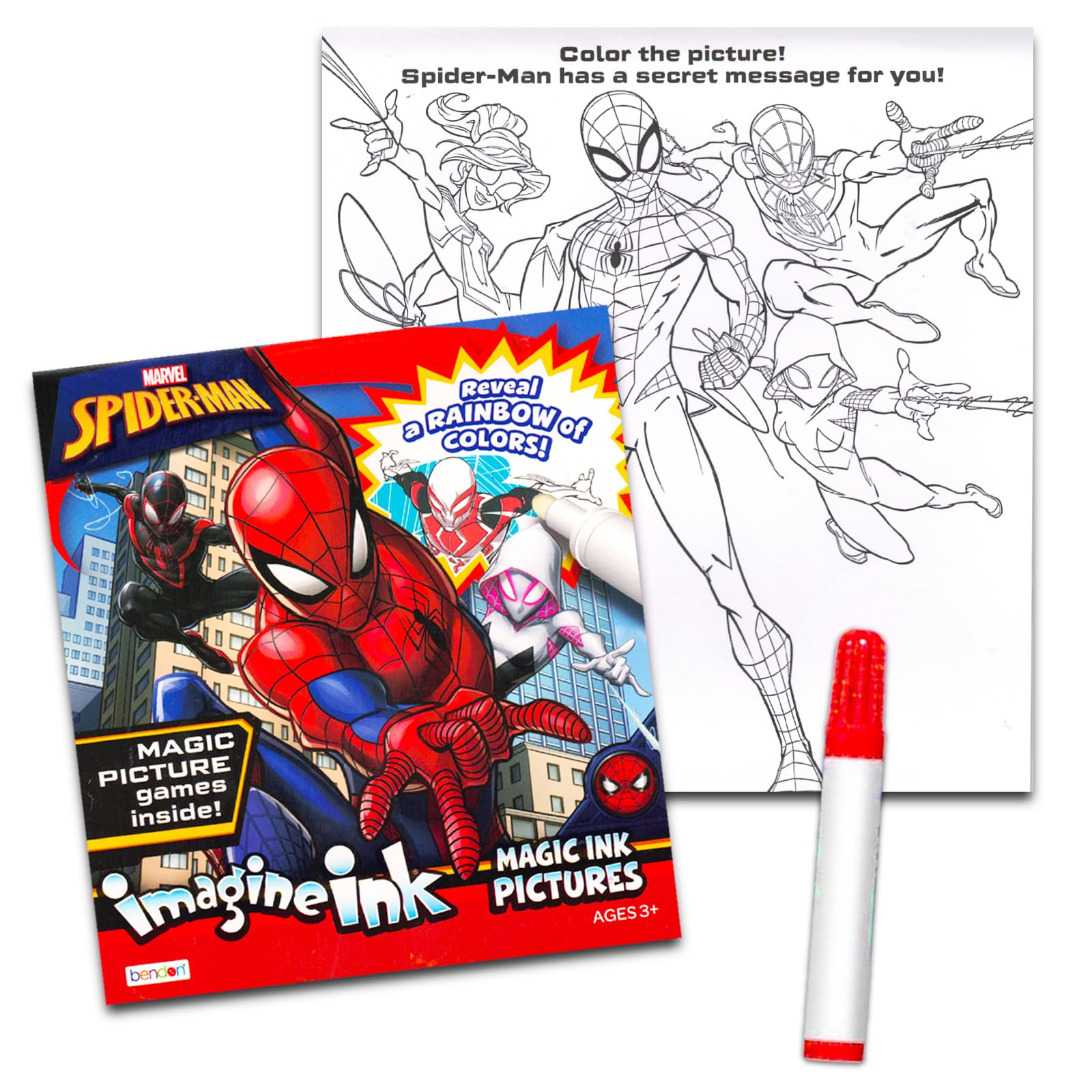 Bendon Imagine Ink Minecraft coloring book with mess-free creativity for kids