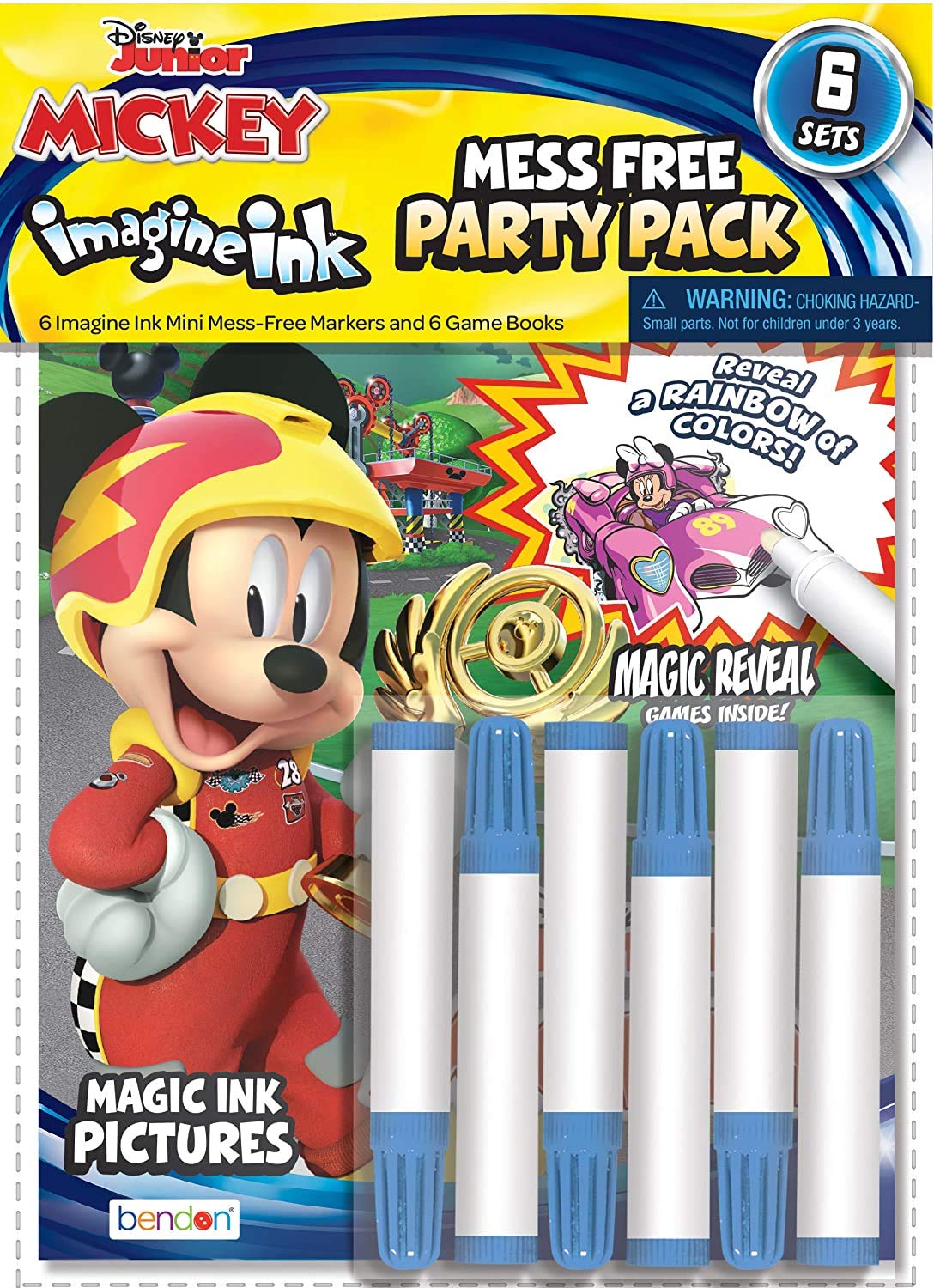 Bendon Imagine Ink no-mess pen designed for safe, color-reveal fun