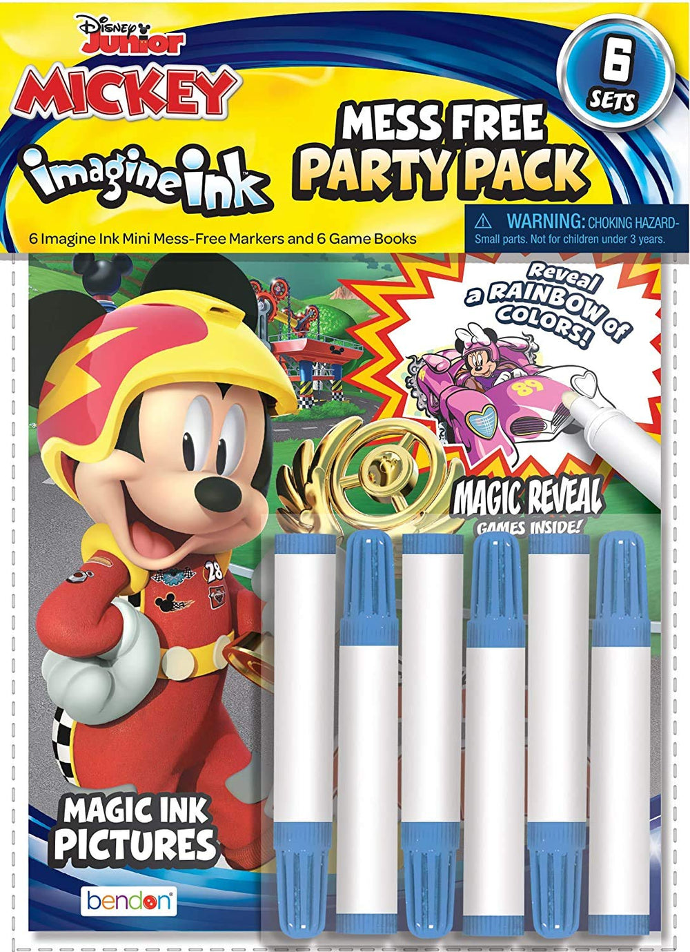 Bendon Imagine Ink no-mess pen designed for safe, color-reveal fun