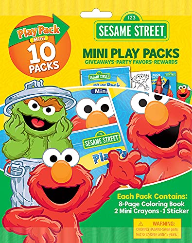 Bendon Sesame Street mini play packs packaging shown for party favors.