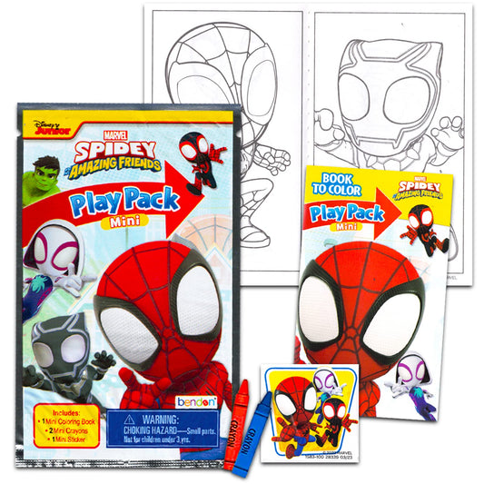 Bendon Spidey and Friends coloring pages included for screen-free, creative play