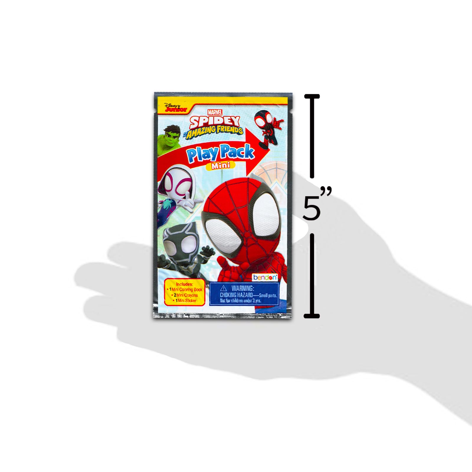 Bendon Spidey and Friends stickers to decorate loot bags and gifts