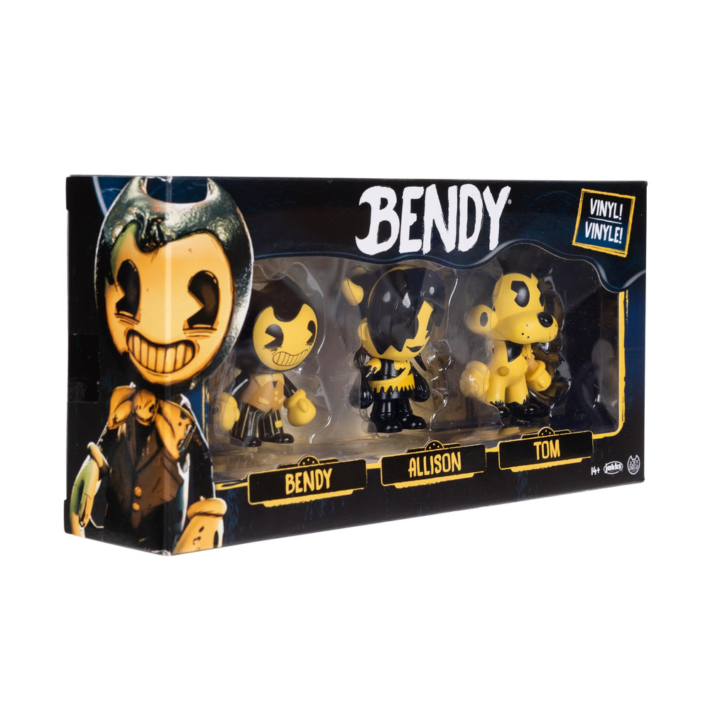 Bendy and the Ink Machine 2.5-inch multipack packaging open visual for gift-ready appeal.
