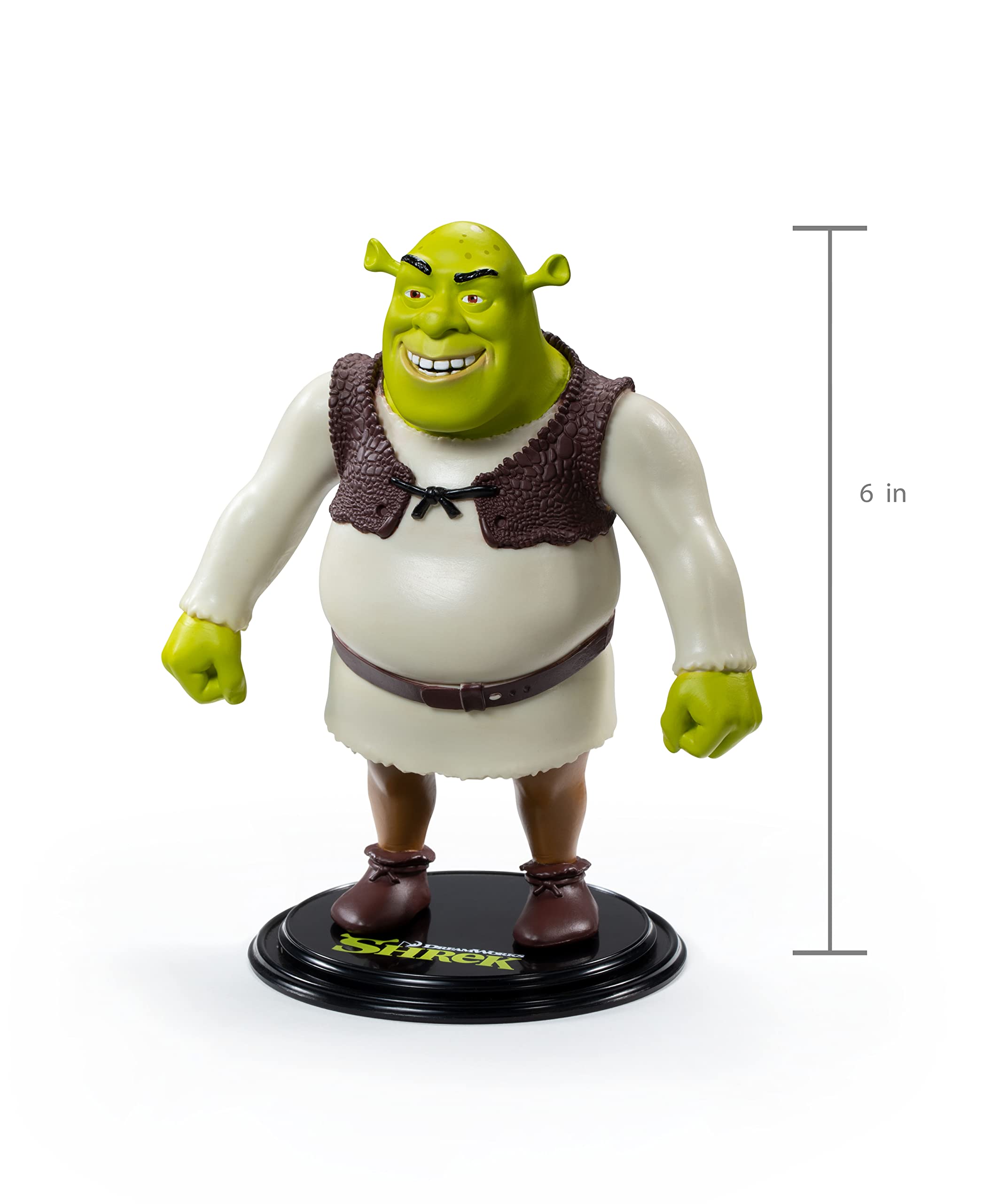 BendyFigs Shrek detailed sculpt delivers premium collector appeal.