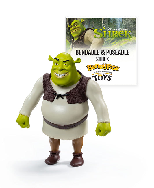 BendyFigs Shrek figure 6-inch ready for display on a shelf.