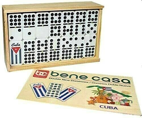 Bene Casa dominoes shown ready for on-the-go play