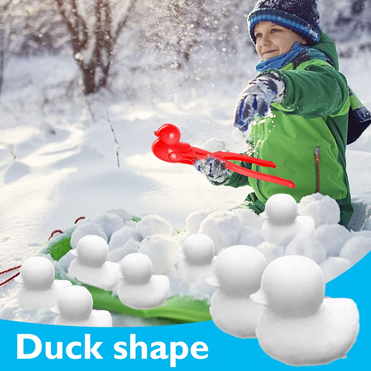 BeneFine duck snowball maker material texture emphasizes durable plastic.