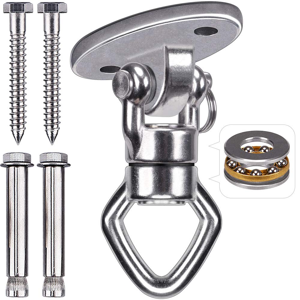 BeneLabel swing hanger with bearing swivel enabling smooth rotation for aerial routines