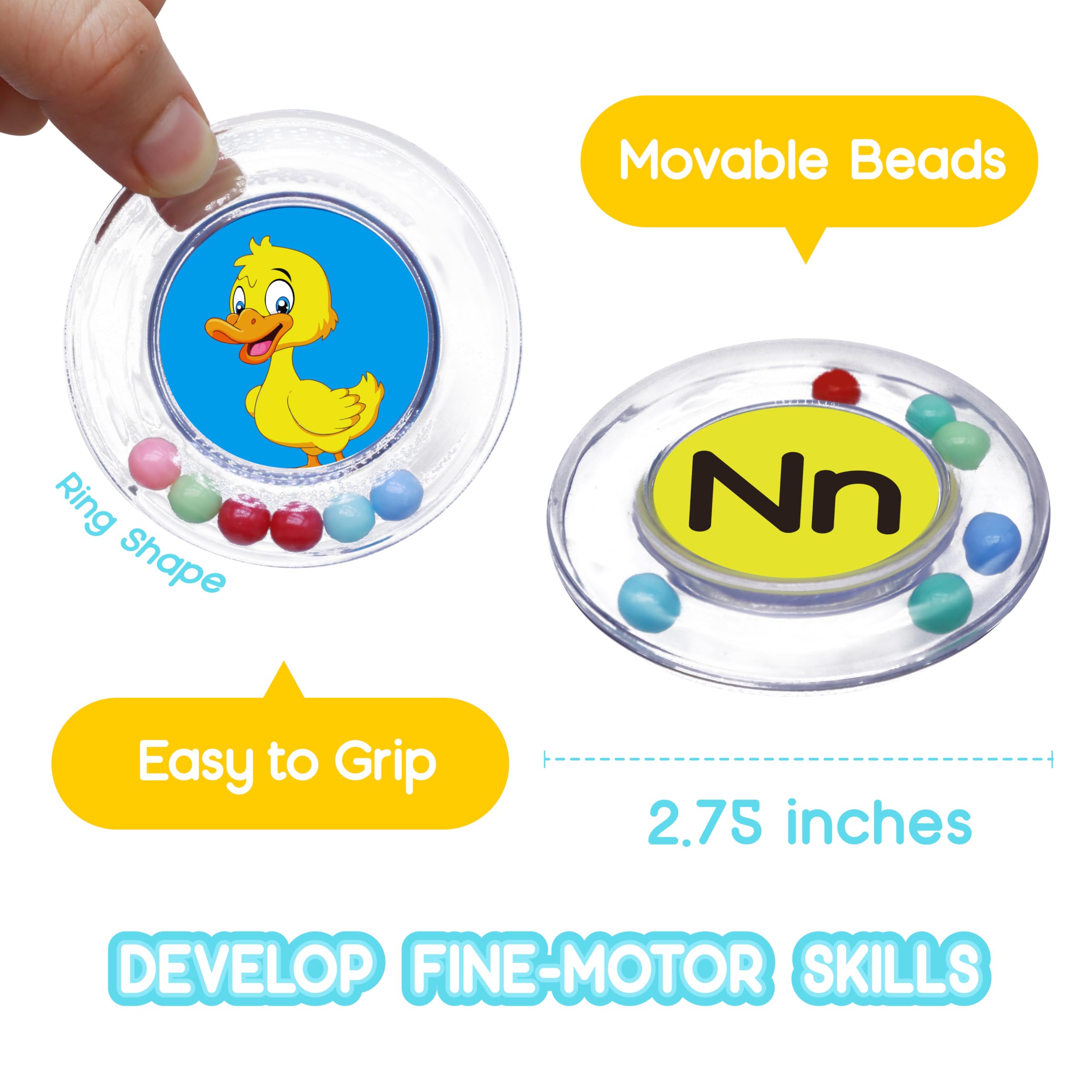 BeneSesqui colorful alphabet letters bath toy boosts color and letter recognition