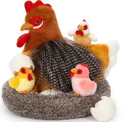 BENINY 8pcs chicken stuffed animal set for playful farm fun and decor